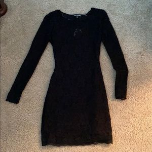 Black lace dress